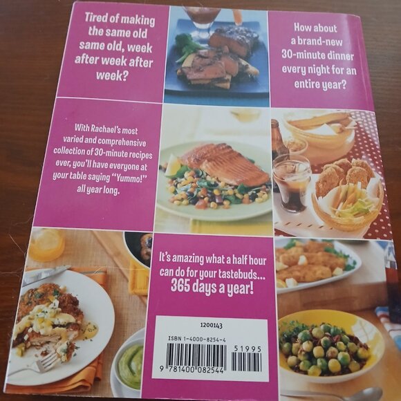 Rachael Ray 365 No Repeats A year of Deliciously Different Dinners Cookbook GUC - Picture 3 of 8